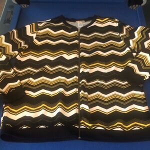 Black and Yellow Zigzag Jacket